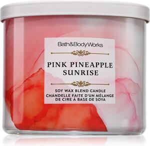 Bath & Body Works Pink Pineapple Sunrise vonná sviečka 411 g