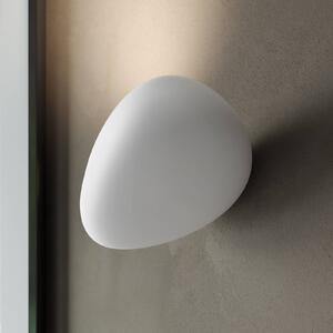 Karman LED vonkajšie nástenné svietidlo Flò biela 16 x 12 cm umelá živica IP55, Biela / opálová, Obývacia izba / jedáleň, Plast, Dizajn, Nástenné svietidlo