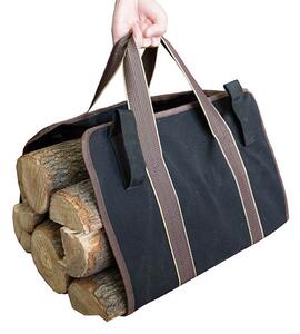 FIREWOOD Bag Taška na drevo čierna - nosič na drevo T007