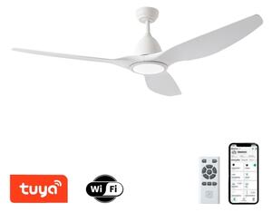 ZEVENTI - LED stropný ventilátor URBINO LED/20W/230V Wi-Fi Tuya biela + diaľkový ovládač