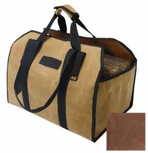 FIREWOOD Bag Taška na drevo Premium - nosič na drevo, tmavo hnedá