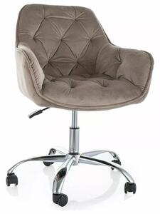 Kancelárske kreslo Q-190 VELVET, béžové