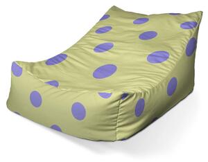 Sablio Sedací vak Lounge Fialové bodky - 80 x 95 x 50 cm