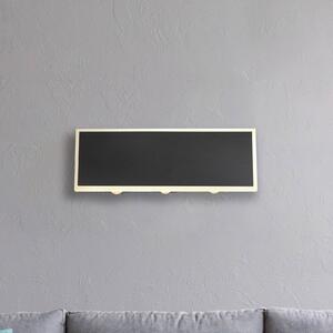 LED nástenné svetlo Saidy, šírka 25 cm, čierne, kovové, Čierna, Obývacia izba / jedáleň, kov, Moderný, Nástenné svietidlo