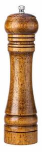 Drevený ručný mlynček na korenie alebo soľ biely 22cm
