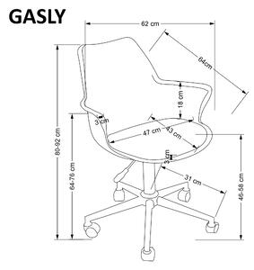 Kancelárska stolička Gassy (ružova). Vlastná spoľahlivá doprava až k Vám domov. 1067889