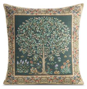 GOBELÍNOVÁ DEKORAČNÁ OBLIEČKA NA VANKÚŠ FESTIVE VERDE 45X45 CM VZOROVANÁ