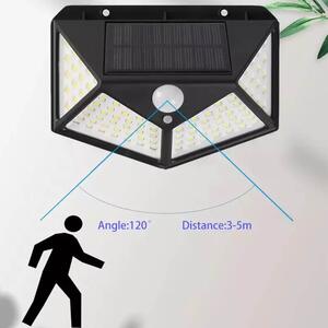 Vonkajšie solárne LED 100 svetlo so senzorom