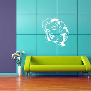 Sablio Samolepka na stenu: Marylin Monroe - 53x60 cm