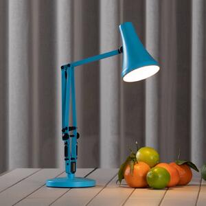 Anglepoise Stolová LED lampa 90 MINI VIVID, tyrkysovo modrá USB, Modrá, Pracovňa / Kancelária, Hliník, Industriálny dizajn, Stolová lampa
