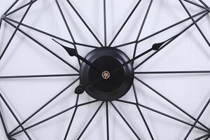 Dizajnové nástenné hodiny Modena Black 50cm