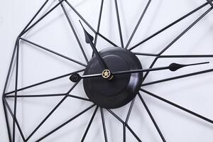 Dizajnové nástenné hodiny Modena Black 50cm