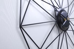 Dizajnové nástenné hodiny Modena Black 60cm