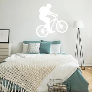 Sablio Samolepka na stenu: Cyklista - 56x60 cm