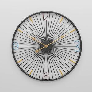 Dizajnové nástenné hodiny Decore Black 60cm