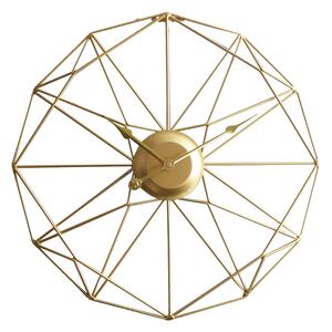 Dizajnové nástenné hodiny Modena Gold 60cm