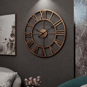 Dizajnové nástenné hodiny ROMA bronz 50cm