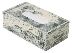Krabička na vreckovky Mist, Emerald / Off-White – Ferm Living