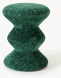Okrúhla čalúnená taburetka Zig Zag