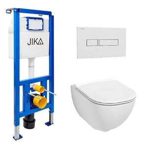 Závesný WC set do ľahkých stien / predstenová Jika Mio-N KMPLBID