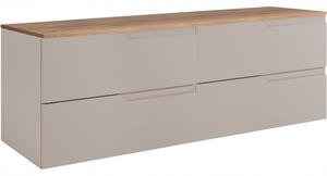 MODERN kašmír K160DC závesná skrinka pod umývadlo 160 cm