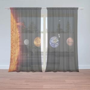 Sablio Záclony Planéty a Slnko: 2ks 150x250cm