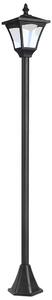 Solárna záhradná lampa Outsunny 10lumen čierna 120cm