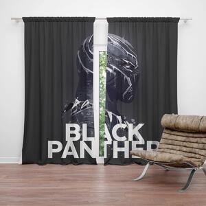 Sablio Záves BLACK PANTHER z profilu Čierny: 2ks 140x250cm