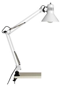 Brilliant - Stolná lampa s klipom HOBBY 1xE27/40W/230V biela