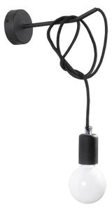 Nástenné svietidlo EDISON 1xE27/60W/230V čierna
