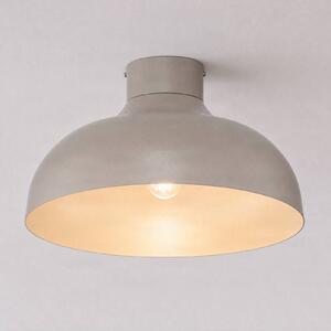 Luminex Stropné svietidlo Basca, béžové, kovové, Ø 40 cm, E27, Krémová / jantárovo žltá, Obývacia izba / jedáleň, kov, Závesné svietidlo