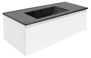 Kúpeľňová skrinka s umývadlom SAT B-WAY 99x30x45 cm biely lesk BWAY100WU4B