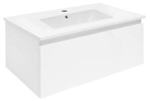 Kúpeľňová skrinka s umývadlom SAT B-WAY 79x30x45 cm biely lesk BWAY80WU4