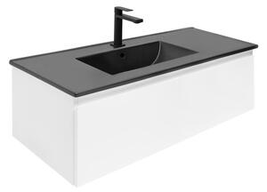 Kúpeľňová skrinka s umývadlom SAT B-WAY 99x30x45 cm biely lesk BWAY100WU4BB