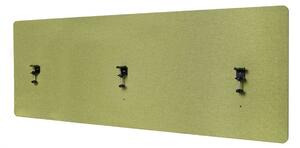 Akustický panel na stôl HWC-G75 - dvojstenná látka/textil - 60x160 cm - zelená