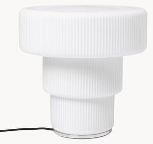 Stolová LED lampa z ručne fúkaného skla Ripple