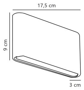 Nordlux - LED Vonkajšie nástenné svietidlo KINVER LED/8,5W/230V IP54 biela