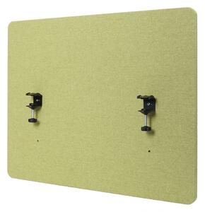 Akustický panel na stôl HWC-G75 - dvojstenná látka/textil - 60x75cm - zelená