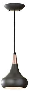 Feiss FE-BESO-P-S-DBZ - Závesný luster BESO na lanku 1xE27/60W/230V, pr. 17,9 cm, čierna/medená