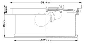 Feiss FE-PAYNE-F-BATH -Kúpeľňové stropné svietidlo PAYNE 2xE27/60W/230V IP44