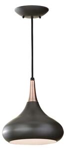 Feiss FE-BESO-P-M-DBZ -Závesné svietidlo na kábli BESO 1xE27/60W/230V pr.25,4cm čierna/medená