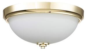 Feiss FE-MALIBU-F-BATH-PB Kúpeľňové stropné svietidlo MALIBU 2xE27/60W/230V IP44 zlaté