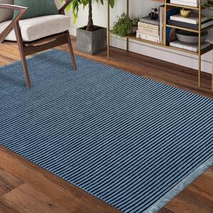 Modrý protišmykový koberec vhodný do predsiene Modrá Šírka: 160 cm | Dĺžka: 230 cm