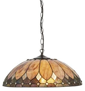 Endon 111929 - Luster na reťazi Tiffany BROOKLYN 3xE27/10W/230V pr. 50 cm