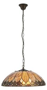 Endon 111929 - Luster na reťazi Tiffany BROOKLYN 3xE27/10W/230V pr. 50 cm