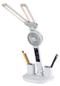 Rabalux 74030 - LED stmievateľná stolová lampa s ventilátorom NOVILO LED/7W/5V