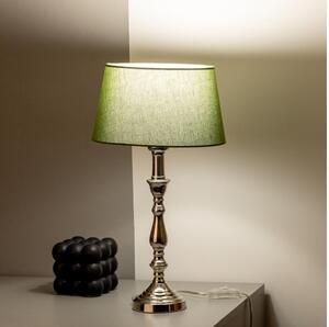 Brilagi - Stolová lampa CERIA 1xE27/60W/230V, priemer 25 cm, lesklý chróm/zelená