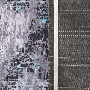 Viacfarebný koberec so strieborno-modrým motívom Modrá Šírka: 160 cm | Dĺžka: 230 cm