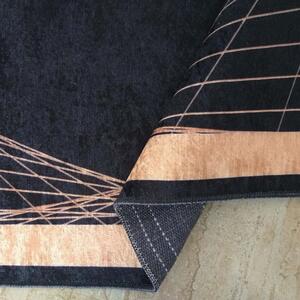 Štýlový koberec so strapcami a zlatým motívom Šírka: 80 cm | Dĺžka: 300 cm