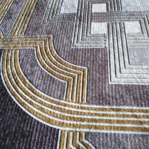 Viacfarebný vzorovaný koberec so zlatým vzorom Šírka: 80 cm | Dĺžka: 150 cm